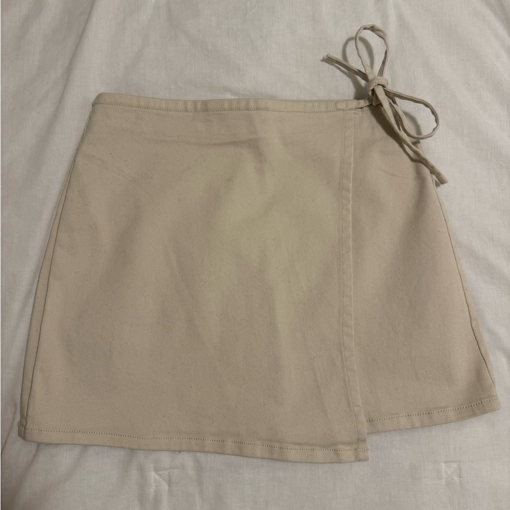 GB Tie Front Skirt